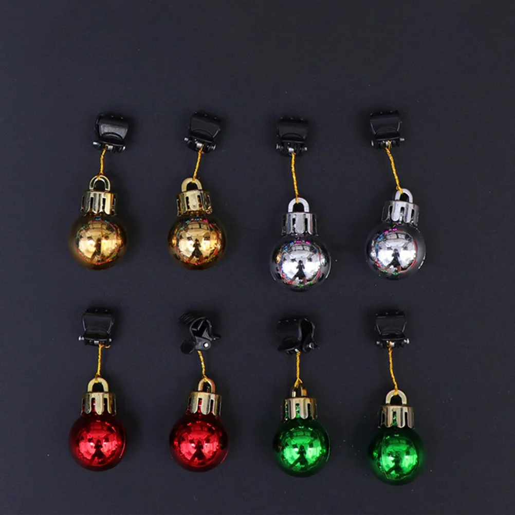 12 Pcs Christmas Balls Decorations Hanging Beard Clip nament Pendant Home Decor Holiday Garland Accessories Christmas Theme 6