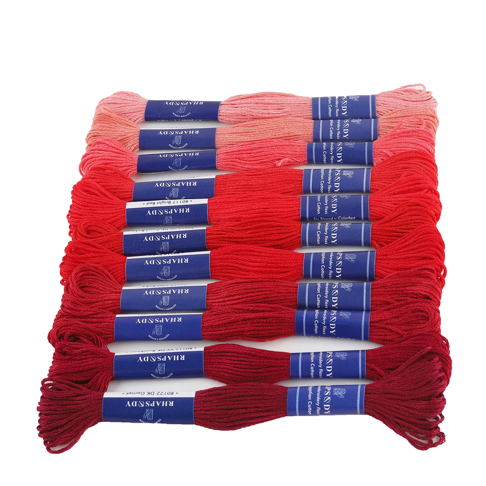 Premium Egyptian Cotton Embroidery Floss - 6 Strand, 8 Meters, Double Mercerized and Singed for Superior Cross Stitch and Sewing