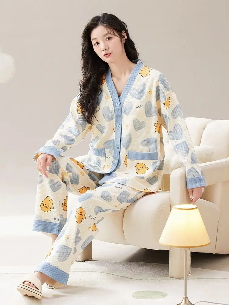 

Warm Pajamas for Women Loungewear Clothing Free Shipping Lingerie Set Large Size Matching Woman 2 Pieces Elegant Nighty for Wif