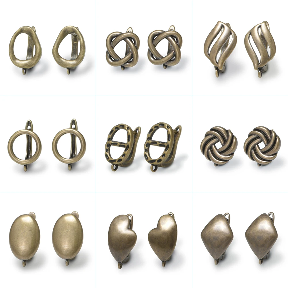 1 Paar große antike Bronze-Ohrringhakenverschlüsse aus Messing und Metall, Ohrhaken, Schmuckherstellung, Zubehör für DIY-Ohrringherstellung