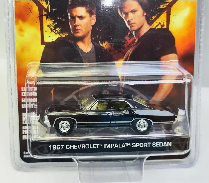 Model 1:64 Supernatural 1967 Chevrolet Impala Sport Sedan Diecast Metal Alloy Model Car Toys For Kids Gift Collection 2