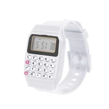 

FOR Fad Children Silicone Date Multi-Purpose Kids Electronic Calculator Wrist Watch A6HE