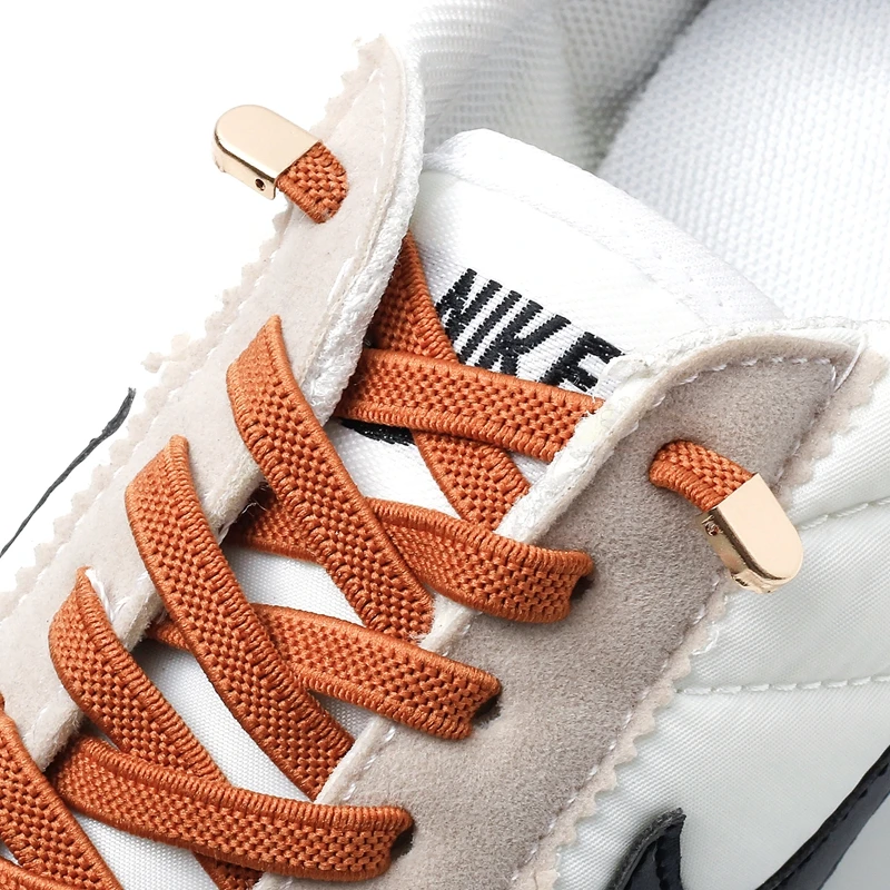 1 Paar Geen Stropdas Veters Elastische Schoenveters Outdoor Leisure  Sneakers Quick Veiligheid Platte Schoenveter Kinderen En Volwassen Unisex  Lui veters|Schoenveters| - AliExpress