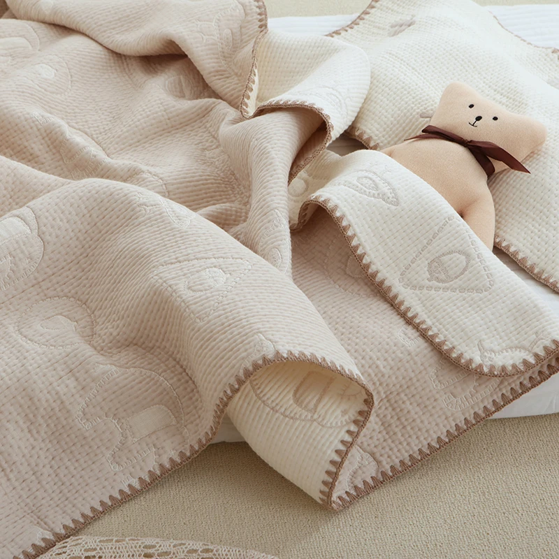 Autumn Baby Blanket Infant Bear Moon Star