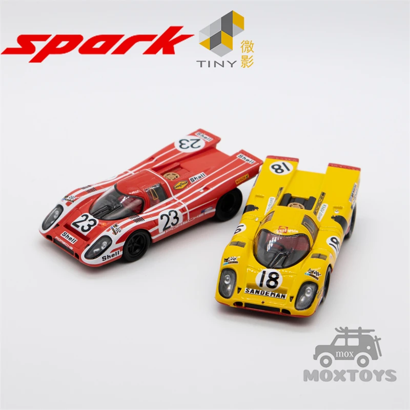 

Spark x TINY 1:64 917K COMBO-Le Mans #18& #23 2Cars Set Diecast Model Car