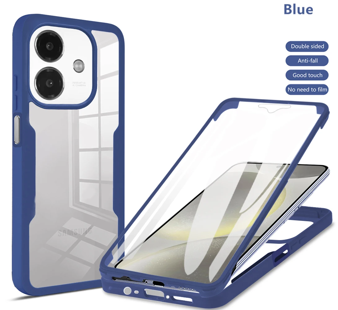 Clear Double Layer Shockproof 360 Full Body Screen Protector Case