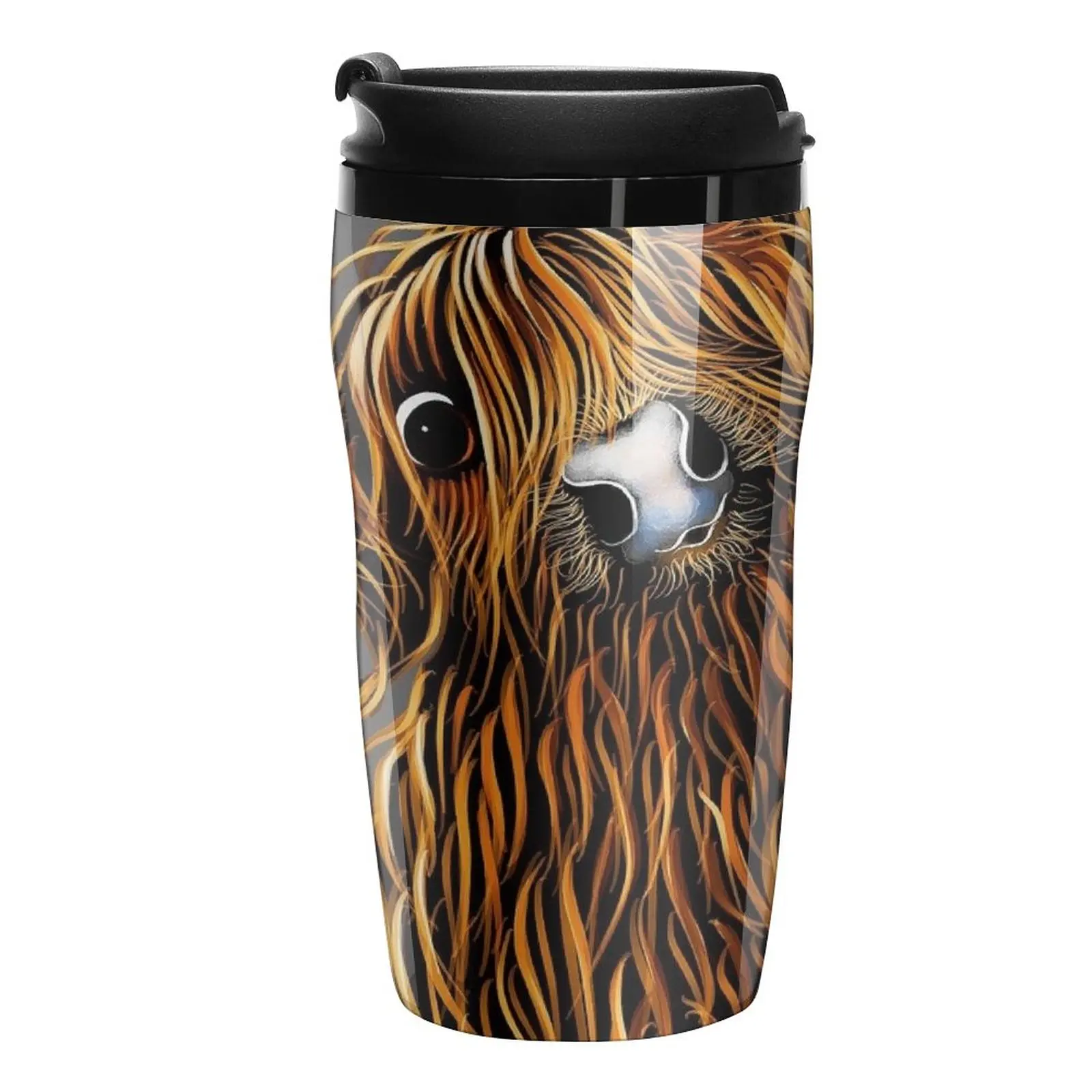 

HiGHLaND CoW PRiNT SCoTTiSH ' CoooWeee oN GReY ' BY SHiRLeY MacARTHuR Travel Coffee Mug Cups For Cafe Cofee Cup Coffee Cups Sets
