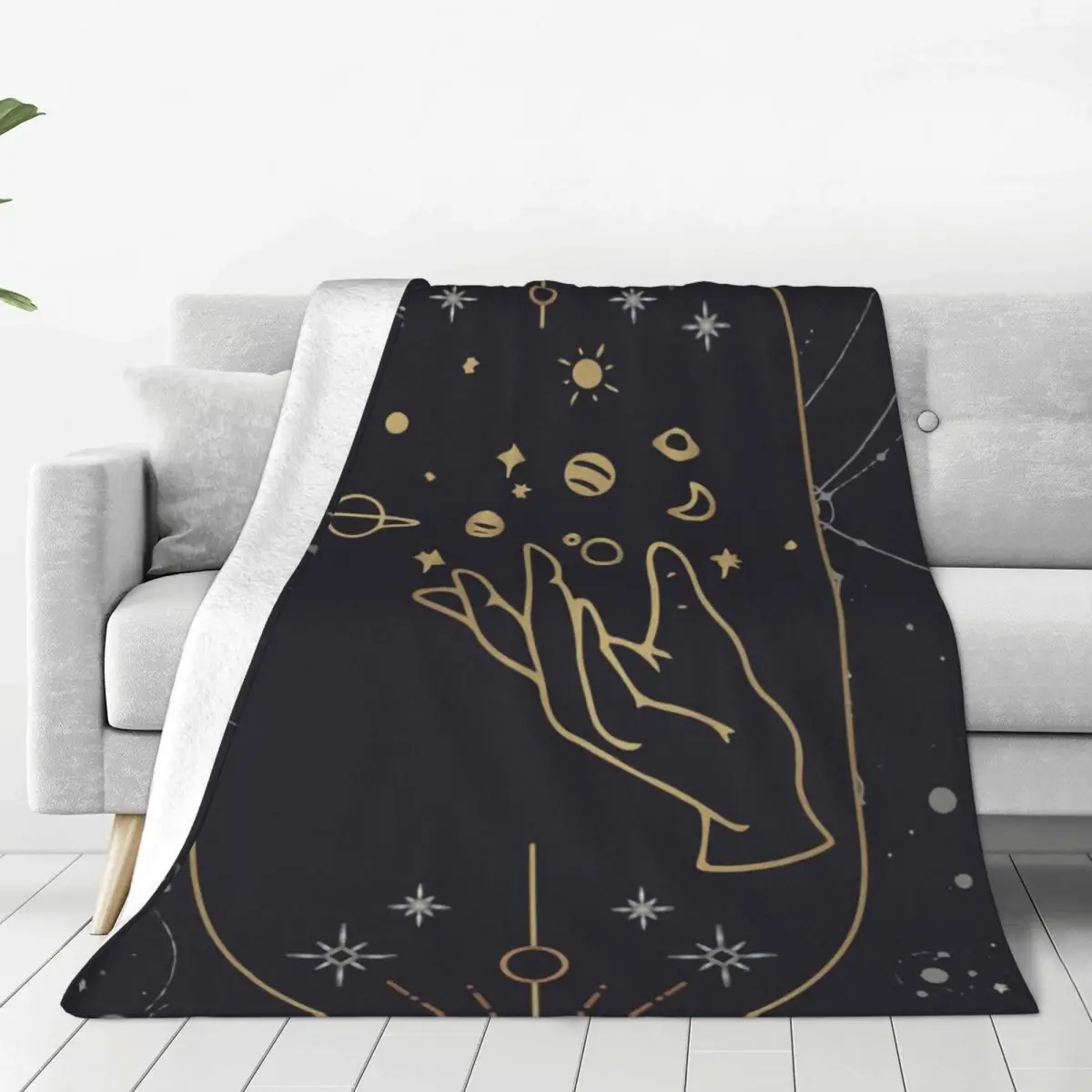 

Tarot Divination Occult Blanket Warm Cozy Hypoallergenic Throw Blankets for Bedroom Travel