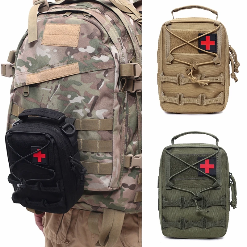 

Tactical Medical Bag Belt Waist Molle Pack Bags Outdoor Running Camping Emergency First Aid Kits Military EDC Survival Tool Pack