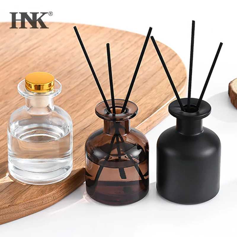 50ml Home Fragrance Diffuser Bottle Glass Aromatherapy Bottle Diffusers Sticks Big Belly Bottle Reed Diffuser Essential Bottle