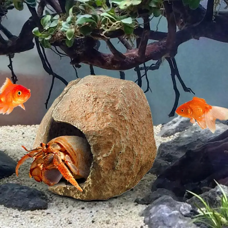 Magnetic Resin Reptile Hide Cave for Aquariums
