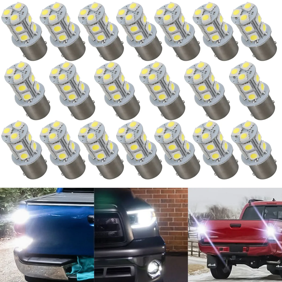 

20Pcs LED Light Bulb Set 12V 6000K Bright Car Backup Reverse Light Bulb Stable Camper Turn Signal Light Bulb Car LED Brake Light
