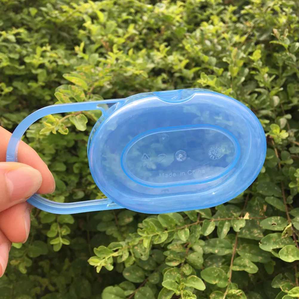 Caixa Protetora para Chupetas de Bebê com 4 Peças, Fácil de Limpar, Estojo Portátil à Prova de Poeira, Suporte para Chupetas