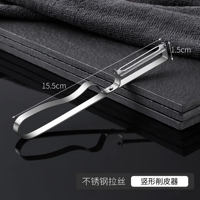 Rozsdamentes Acél Hámozó Kreatív Új, Kényelmes Heeler Planer Konyhai Eszközök Zöldségek És Gyümölcskaparás - Image 6