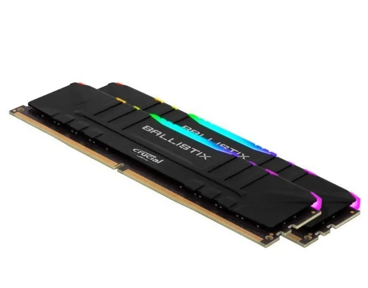 Crucial Ballistix RGB LED Ram DDR4 Platinum win white DDR4 3000 3200  3600MHz desktop game XMP 2.0 automatic overclocking support