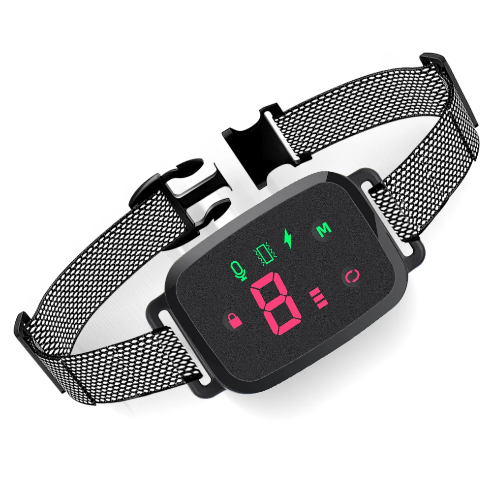 Smart HD Digital Display Dog Training Collar with Automatic Bark Control - Enhanced Training with 4 Modes