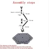 Model Display Shelf,Model Display Rack,Suitable for Gundam Model Stand Action Figure Stand and HG, MG, RG Model Display 5