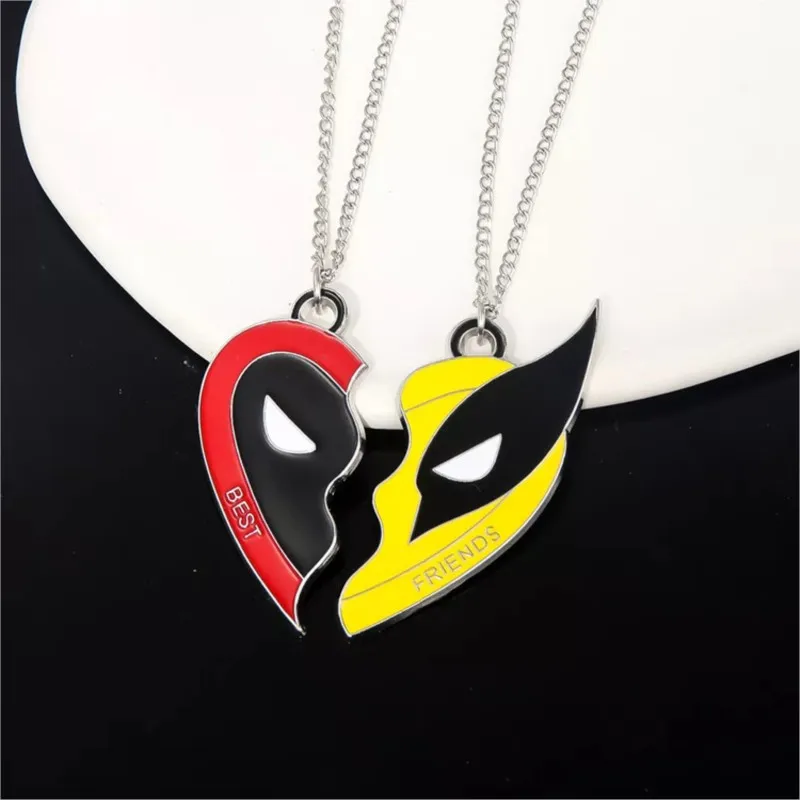 Super Hero Magnetic Couple Necklace for Women Men Love Jewelry Gift Suitable for Best Friends Jewelry Gifts