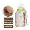 Universal Wide Caliber Milk Bottle Insulation Bag 5 Layers Tin Foil Thick Cotton Bottle Cover Portable Anti-fall Cup Cover 6