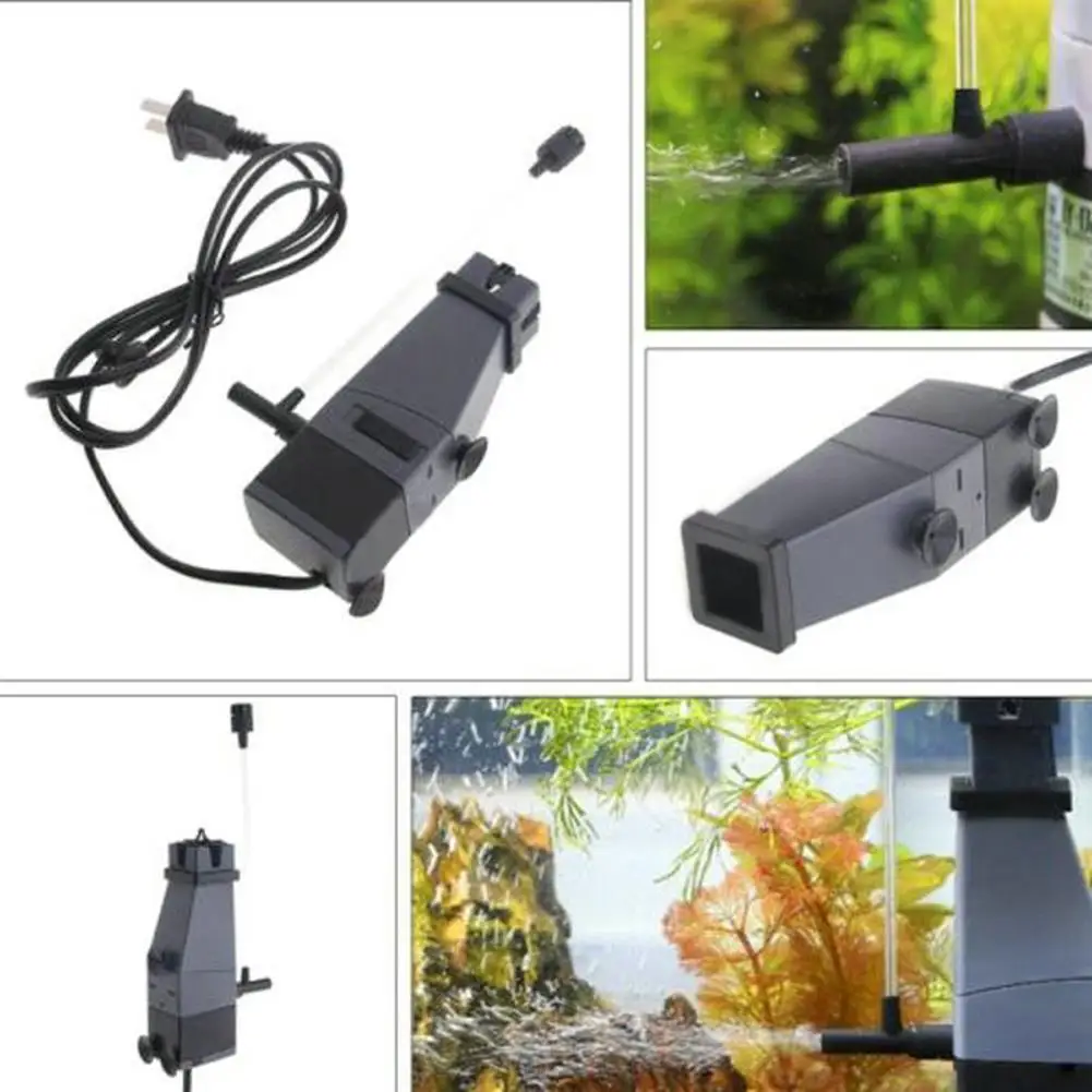 Aquarium Oil Film Remover Fish Tank Filter Surface Skimmer Remove Protein Water Air Oxygen Adjustable Water Pump Cotton
