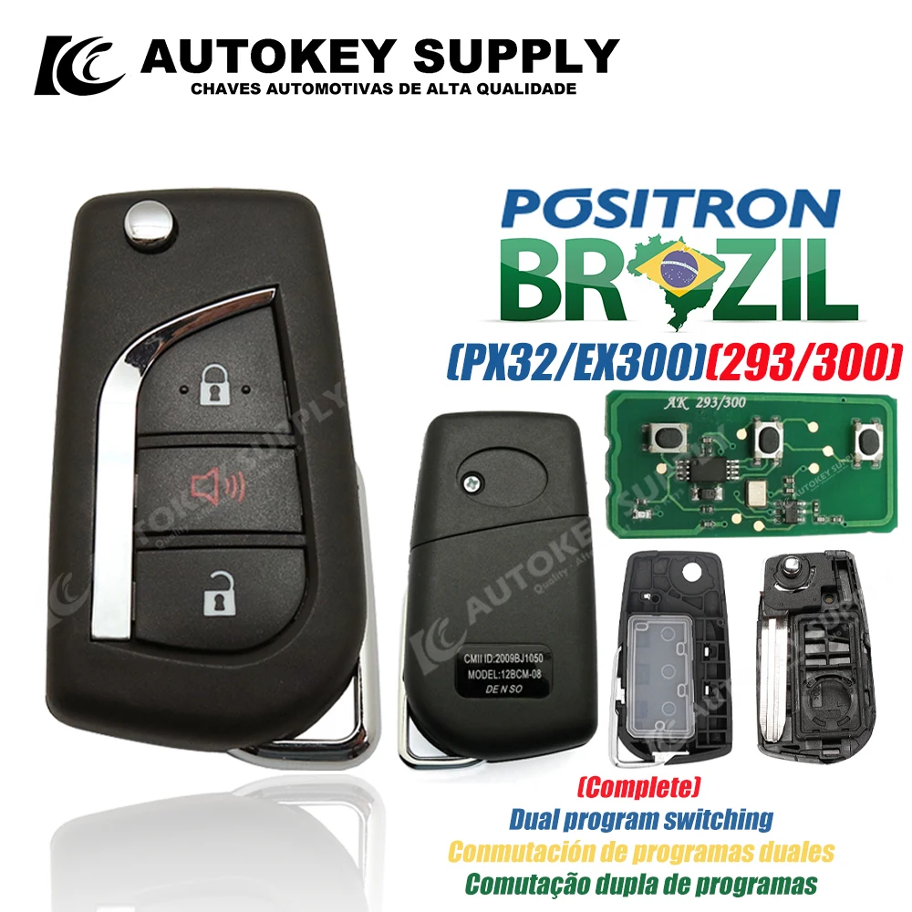 Positron-Flex-per-Toyota-Remote-Car-Key-con-Logo-sistema-di-allarme-di-alta-qualit-doppio.jpg Positron Flex per Toyota Remote Car Key con Logo sistema di allarme di alta qualità doppio programma PX32 EX300 293 330 360 AutokeySupply - Positron Flex per Toyota Remote Car Key con Logo sistema di allarme di alta qualit doppio