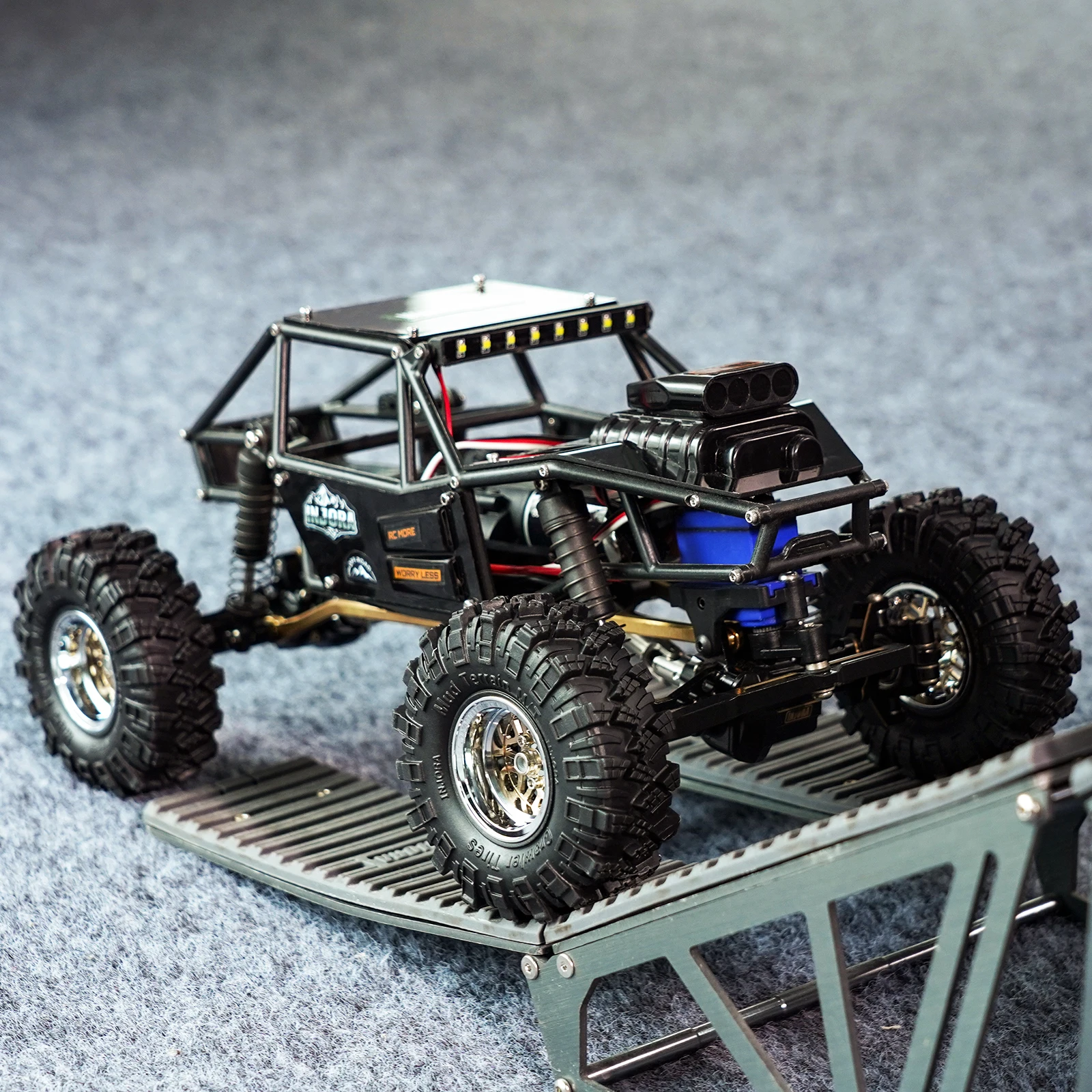 INJORA Rock Tarantula Nylon Buggy Body Shell Chassis Kit for 1/18 RC Crawler TRX4M Upgrade 
