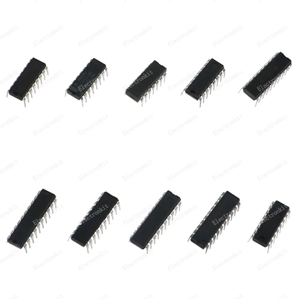 DIP IC 칩 키트 박스, 10 개 값, 각 5 개, 74HC138 74HC139 74HC164 74HC165 74HC244 74HC245 74HC373 74HC573 74HC574 74HC595, 50 개
