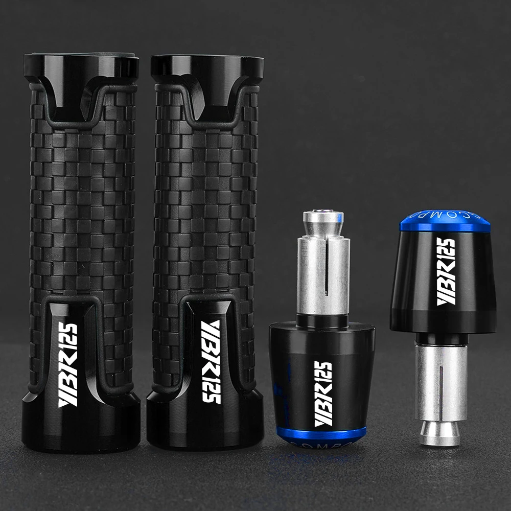 

Motorcycle 22MM Handlebar Grips Ends Handle Bar Cap Grip End Plugs FOR Yamaha YBR125 YBR250 YBR 125 250 2005-2014 2013 2012 2011