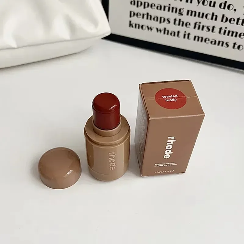 Rhode Pocket Blush LIP Stick, stick hydratant pour les lèvres et les joues, rouge naturel en poudre, crème blush, rouge à lèvres, facile à appliquer, couleur