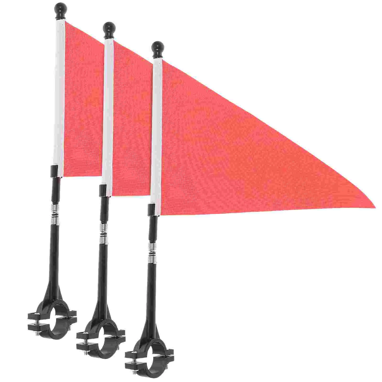 3SetsBikeTrailerFlagOutdoorFlagPoleCyclingHandlebarSafety