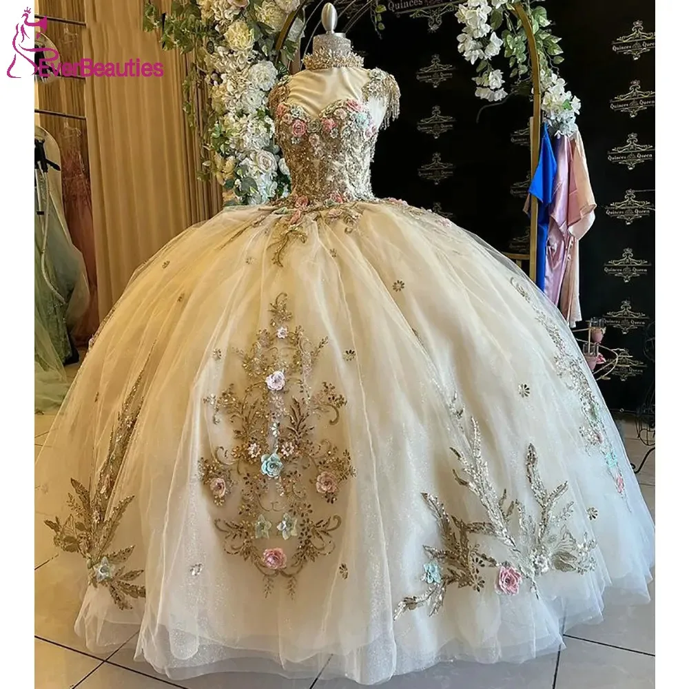

Ball Gown Quinceanera Dress Tulle Lace Sweet 15 Dresses for Girls Off Shoulder Prom Party Dress Vestidos De 15 Quinceañera