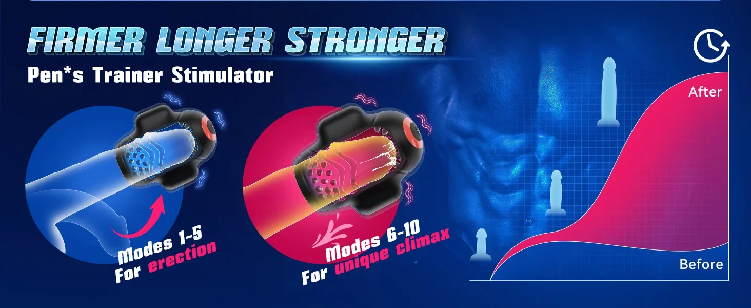 APP Control Vibrator for Men Penis Delay Trainer Male Masturbator Glans Stimulater Massager Men Vibrator Sex Toys Adult Goods 18