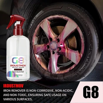 Iron Out Fallout Rust Remover Spray for Car Detailing | Remove Iron Particles in Car Paint, Motorcycle, RV & Boat G8  IRDUSTMOV 1