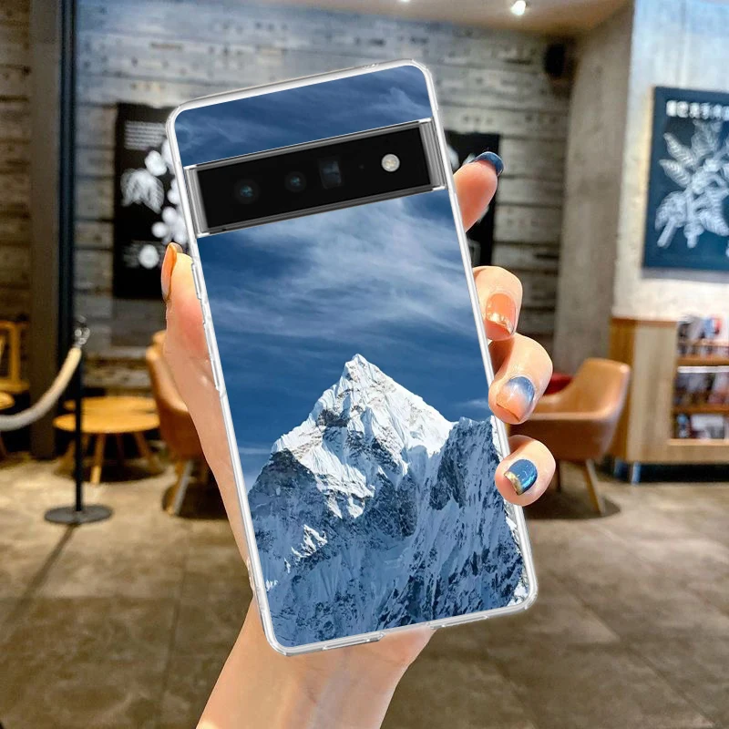 Everest Mountain Soft Silicone Clear Phone Case