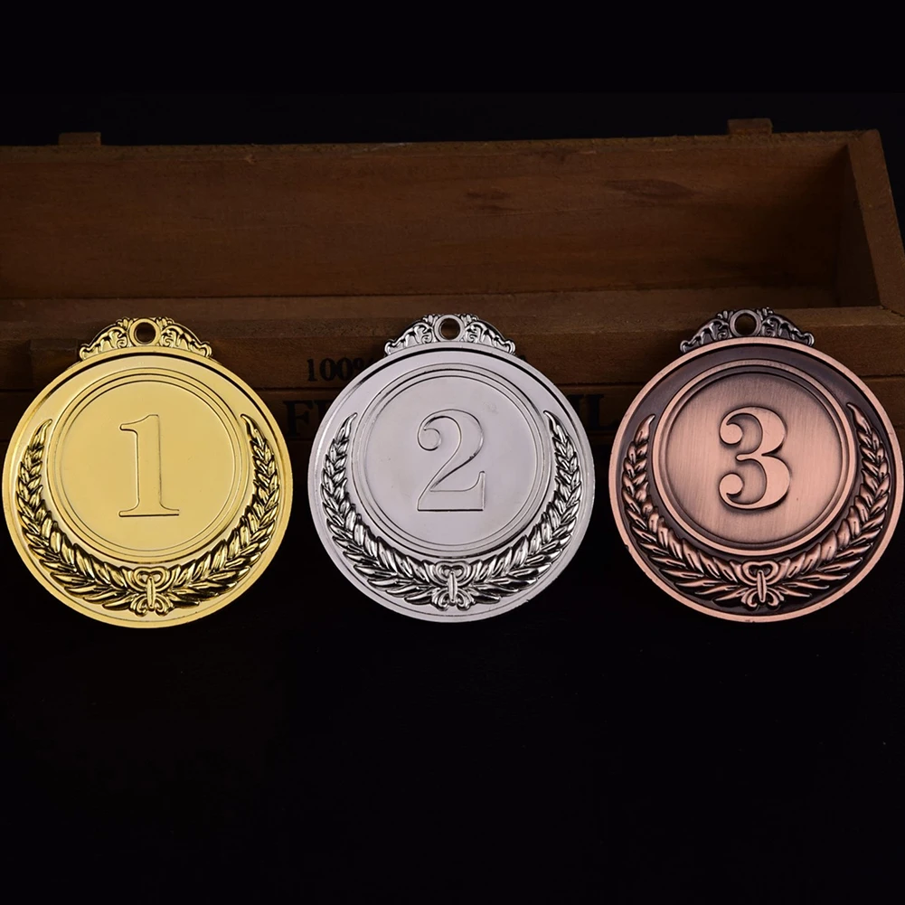 Award Medals 1/2/3Pcs Gold Silver Bronze Metal Award Medals Winner Reward Encourage Badge Competitions Prize for Souvenir Gift Outdoor Sport