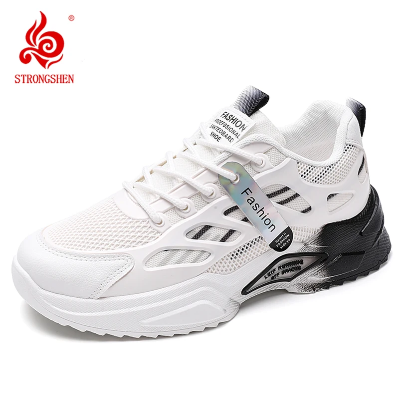 STRONGSHEN Men Sport Shoes Casual Mesh Running Shoes Lightweight Comfortable Breathable Outdoor Sneakers for Men Walking Shoes