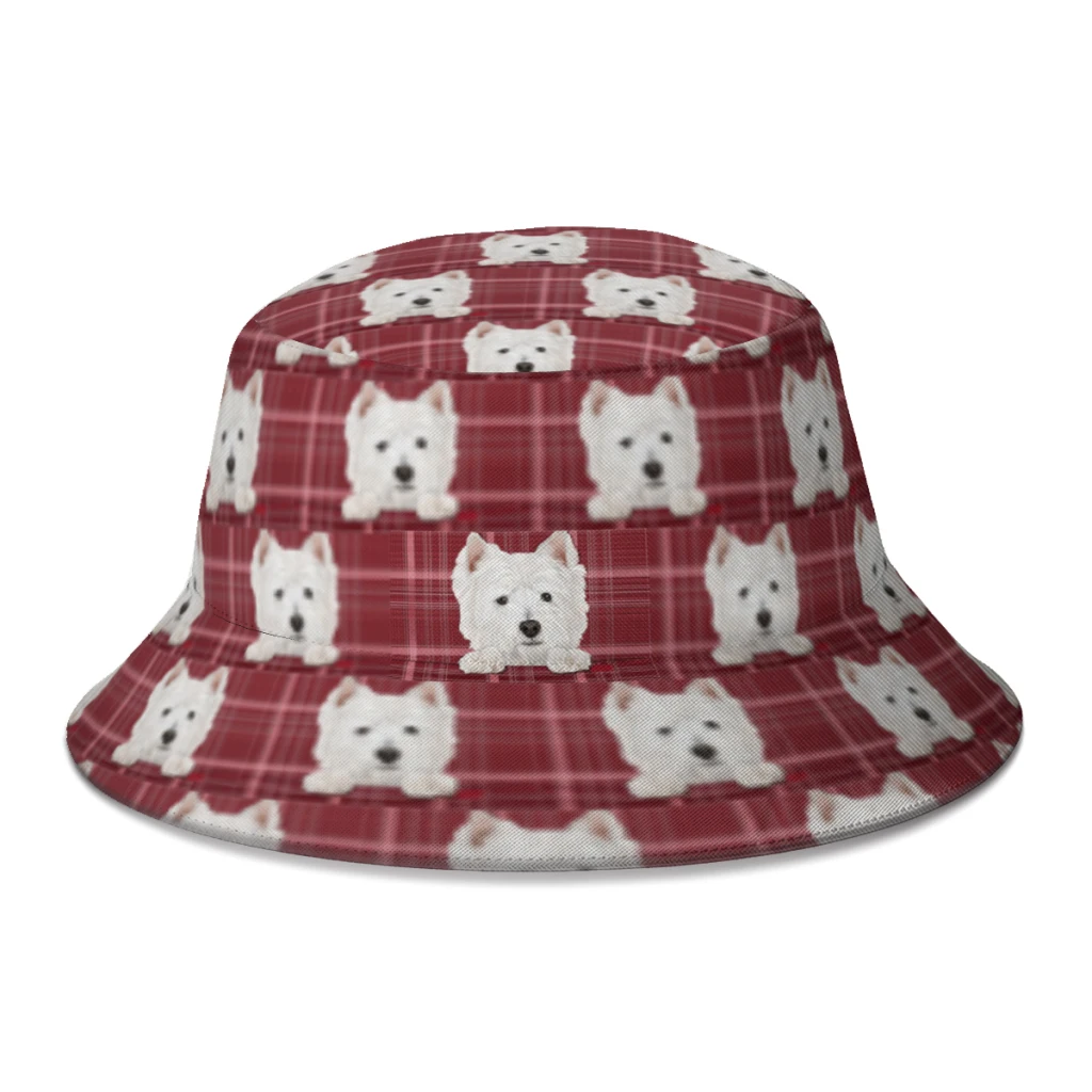 2022 New Summer Oscar Westie Bucket Hat 