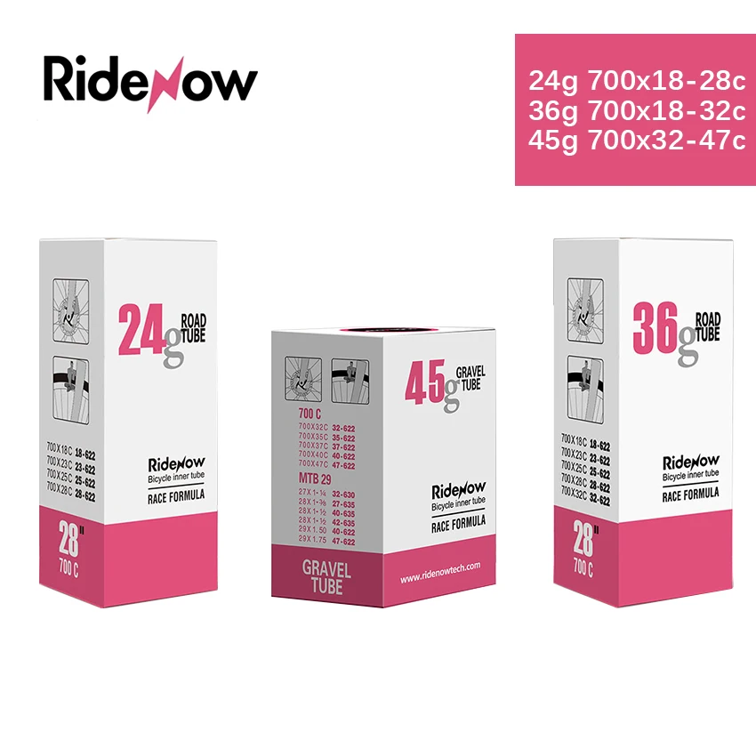 Chambres à Air TPU Ultralégères Pour Vélo De Route (700x18-28C) - 2 Pièces