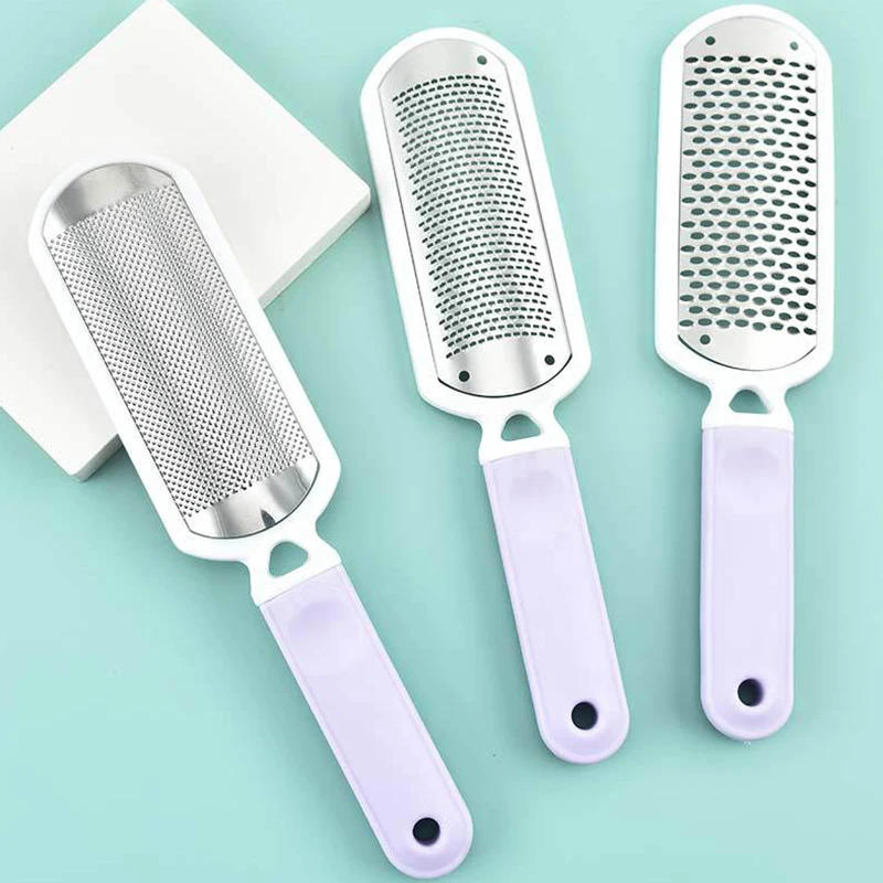 Pedicure Foot File Callus Remover Stainless Steel Foot Scraper Portable  Rasp Colossal Foot Grater Scrubber Pro for Wet Dry Feet - AliExpress