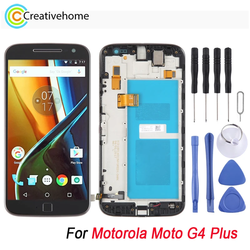 

Original 5.5 inch LCD Screen For Motorola Moto G4 Plus Touch Screen Display Digitizer Full Assembly Replacement With Frame