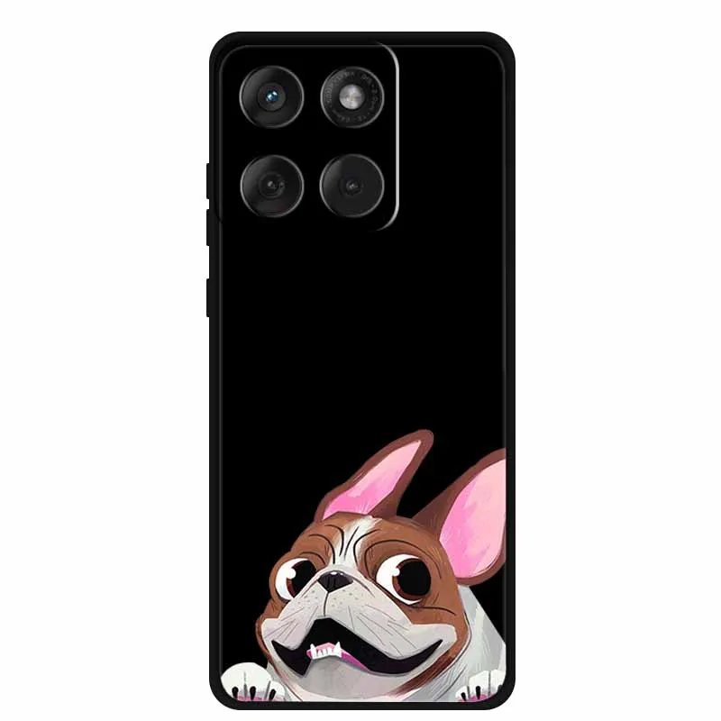 Cartoon Lovely Cat Black Silicone Soft TPU Phone Case
