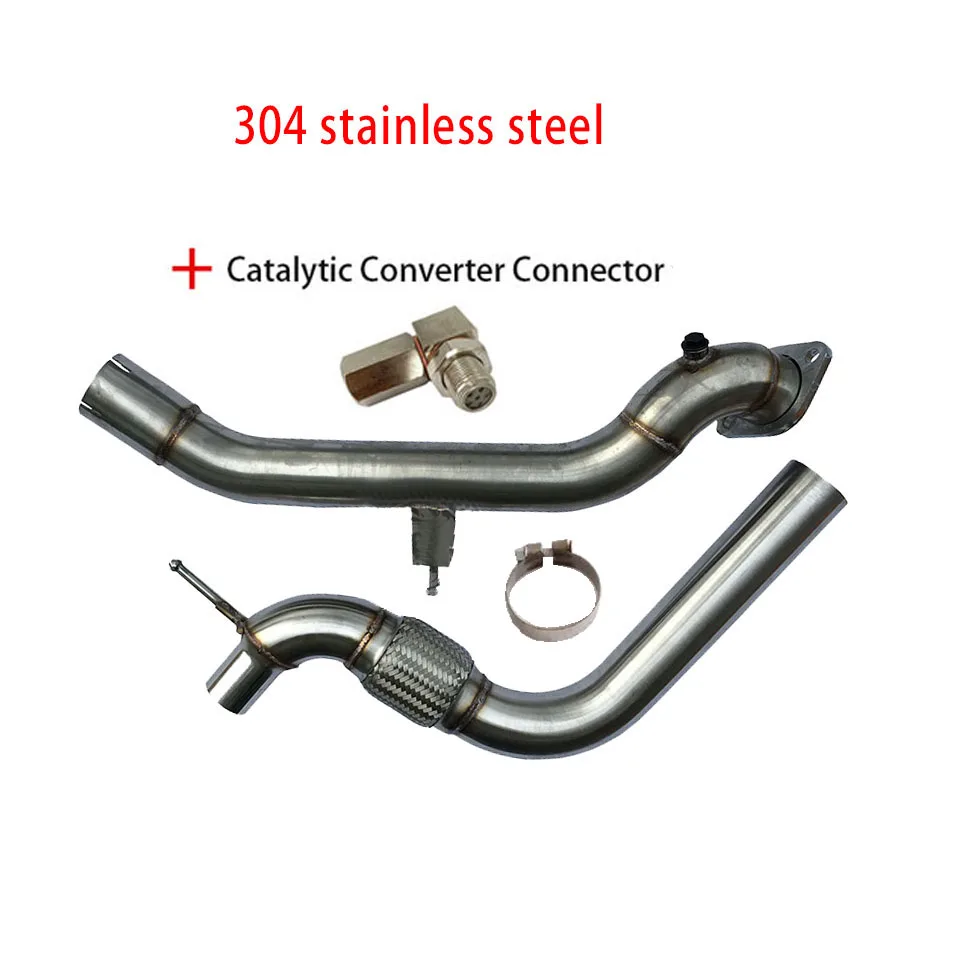 

For 15-16 Ford Mustang Ecoboost 2.3T SS Catless Exhaust Exhaust Downpipe 3"