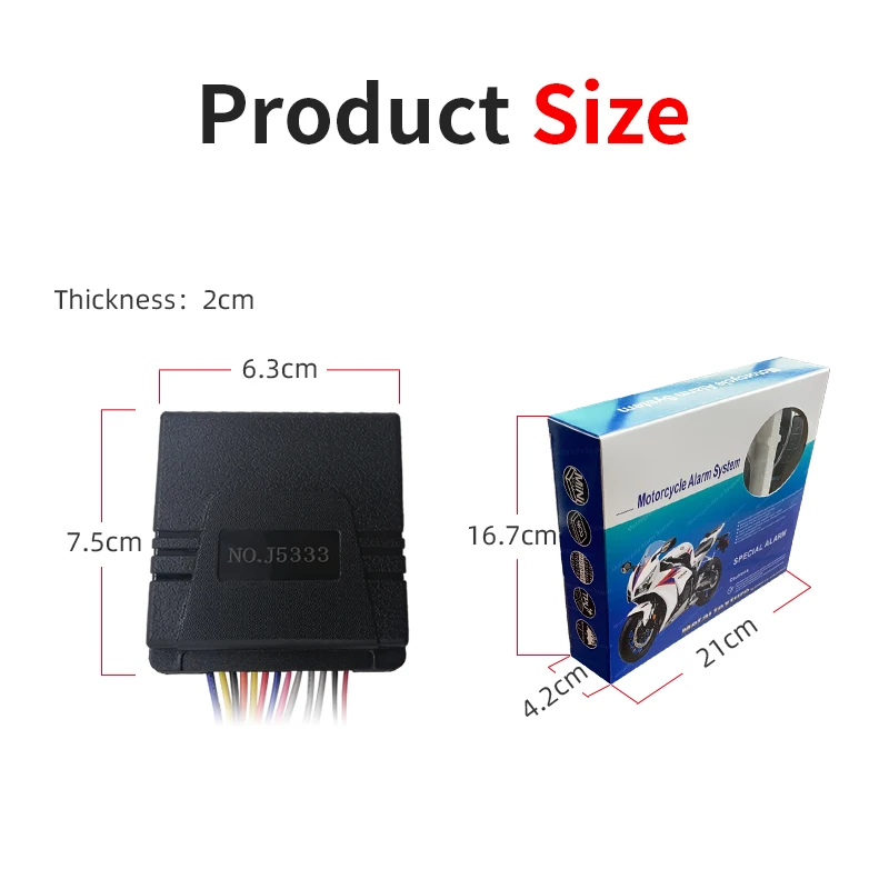 Universal Motorcycle Bike Alarm System Scooter Anti-theft Security Alarm Moto Remote Control Engine Start Alarme Moto Speaker
