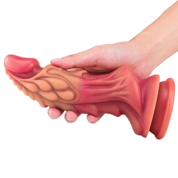 Dragon Dildo Woman Masturbator Sex Products Silicone Penis Dog Dildos Suction Cup Monster Didlo Sexy Toys Artificial Gode Adult 3