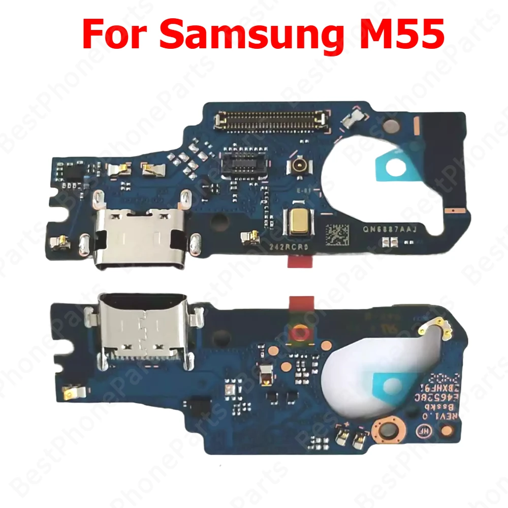 Enhanced Charging Port Flex Connector Replacement Board with USB Connector and Ribbon Socket