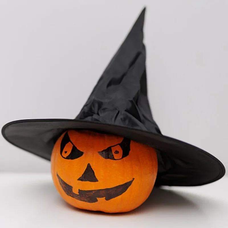 Halloween Mysterious Witch Hat Dark Mage Cap Men Women Lightweight Wizard Hat Festival Gathering Magician Cap Cosplay Costumes