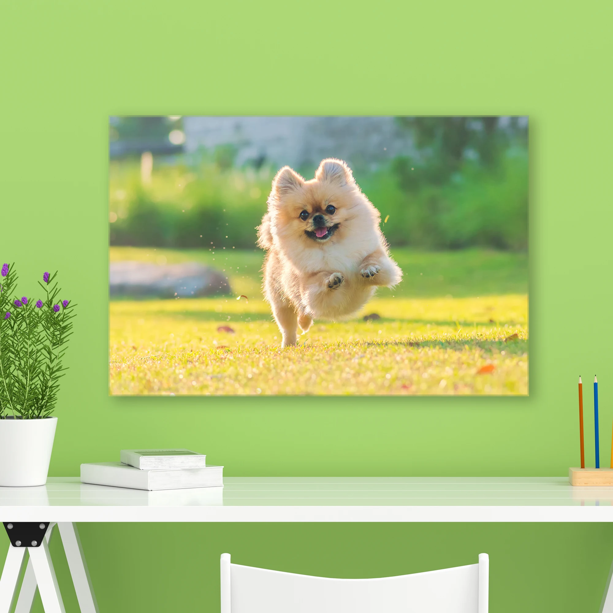 Dog Cat Paintings Prints Personalized Canvas Prints with Your Pet Dog Cat for Home Decoration