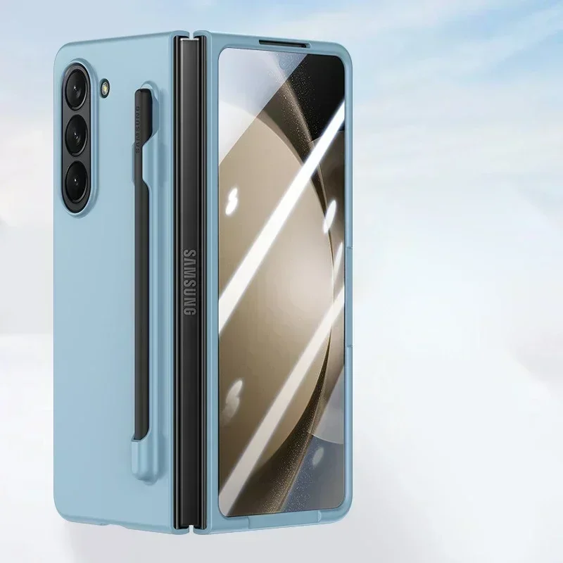 Matte Solid Color Case with S Pen Holder and Slim Screen Protector
