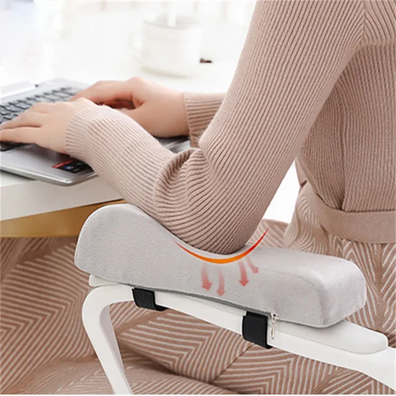 1pcs Armrest Booster Pad Memory Foam Chair Armrest Pads and Elbow Relief Pillow for Forearm Pressure Relief Chair Arm Sleeve 2