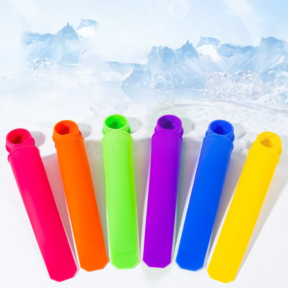 

Accessories Popsicle Mold Silicone Soft 1/6pcs 15*13*3.5cm Easy Mold Release Food Grade Silicone Ice Cream Mold